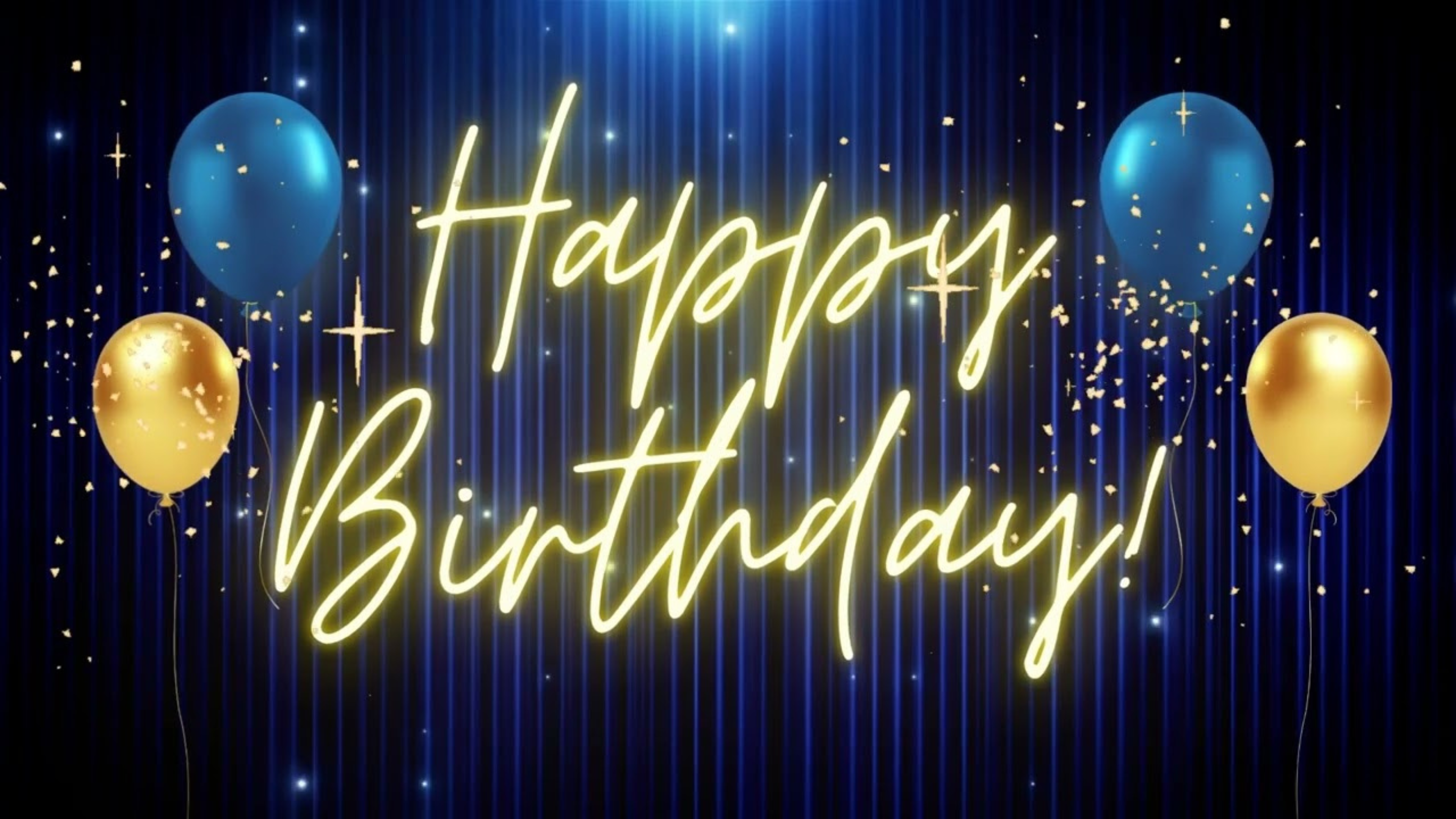 Glowing Birthday Frame TV sign